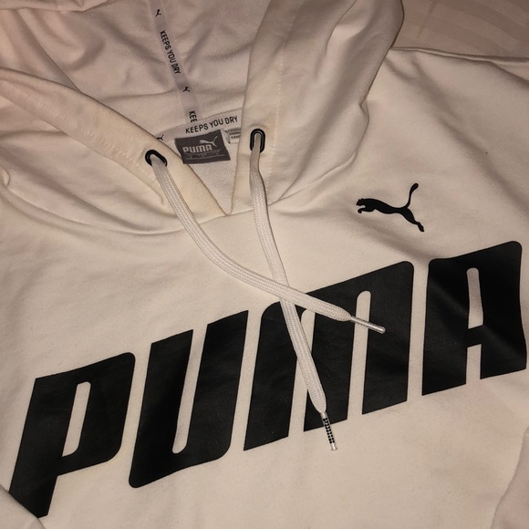 Puma athletic sweater - white size small. - Picture 2 of 4